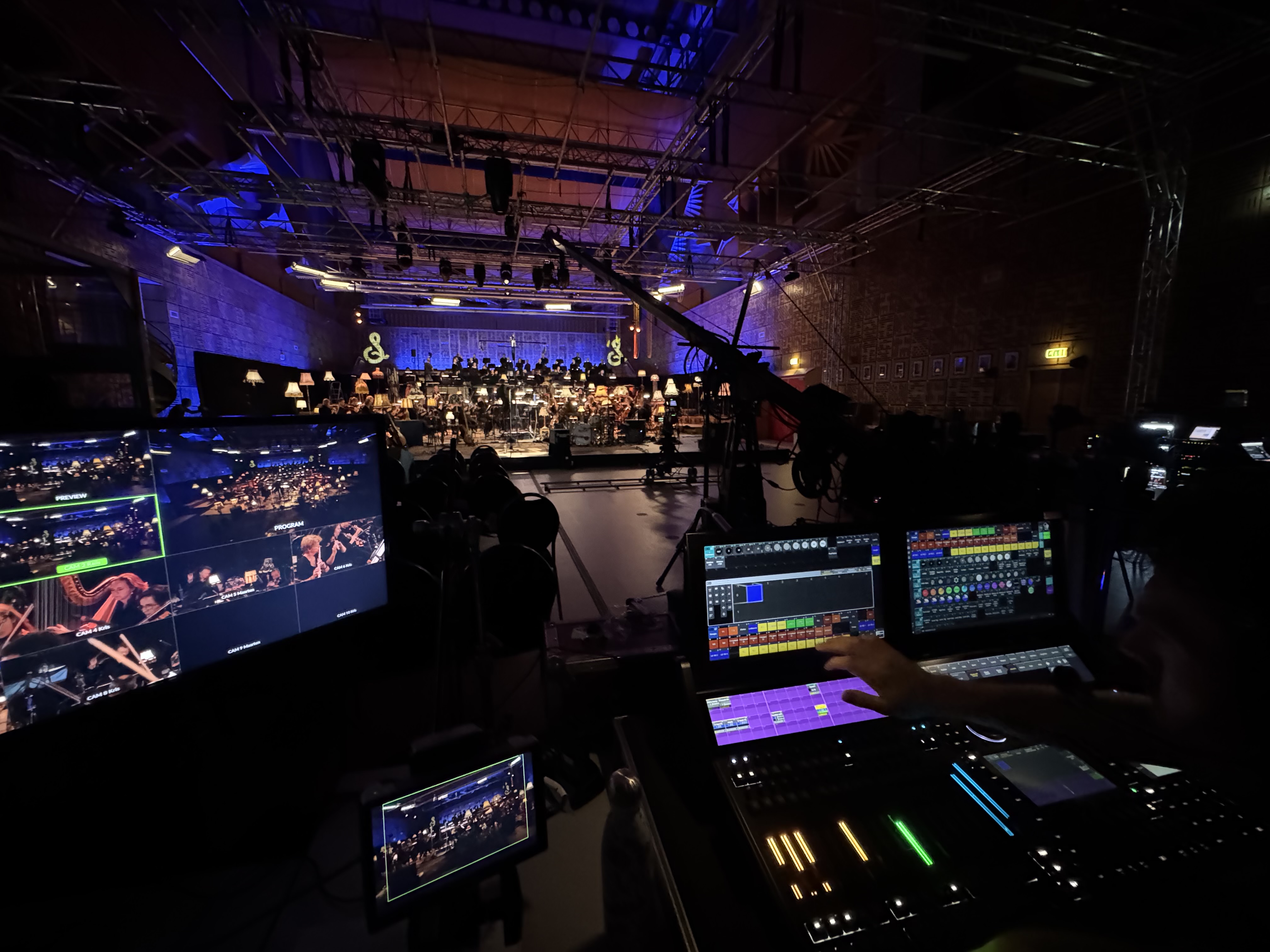 Lichtsturing tijdens een opname